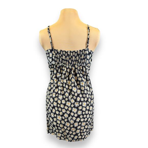 RSQ Strappy Daisy Print Mini Sundress Size XL Smocked Back Floral Fit & Flare - Picture 5 of 7